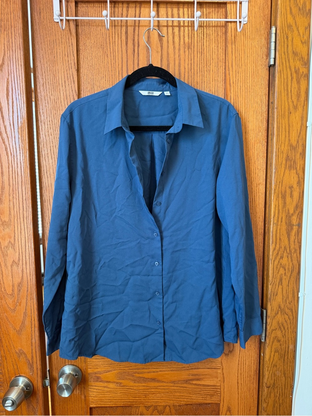 Uniqlo Long-Sleeve Button-Up - Blue